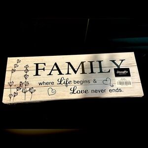 FAMILY wall art 6x17